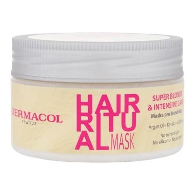 Dermacol Hair Ritual Super Blonde Mask маска за руса коса 200 ml за жени