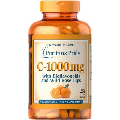 Puritan's Pride Vitamin C-1000 mg with Bioflavonoids & Rose Hips [250 капсули]