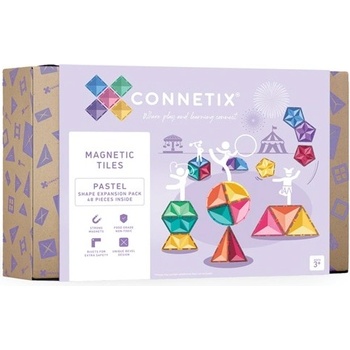 CONNETIX Magnetická stavebnica pastelová 48 ks