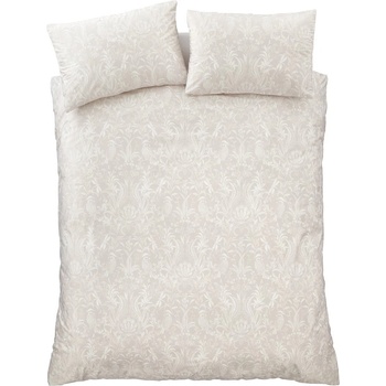 Image 1 of Catherine Lansfield Бежово двойно спално бельо 200x200 cm Bridgerton Regal Birds - Catherine Lansfield (BD/58731/R/DQS/NT)