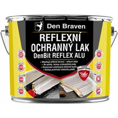 Den Braven Reflexní ochranný lak DenBit REFLEX ALU, plechovka 9 kg, stříbrný