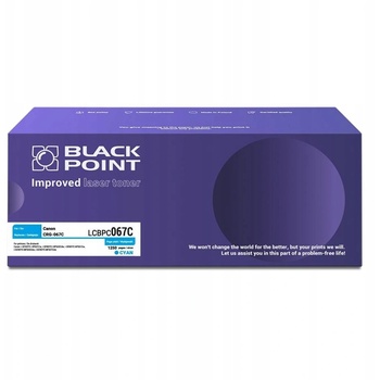 Compatible Тонер касета, съвместима с Black Point Canon CRG-067C (BLC067BCBW)