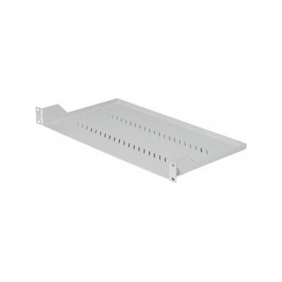 TRITON Plate with perforation 19, 1U/150mm, load 15kg, black