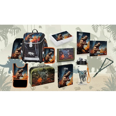 PREMIUM Light DINOSAURUS Oxybag 12 ks Dino sada batoh penál sáček a doplňky 0-87726/012