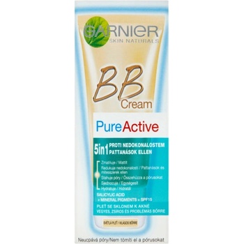 Garnier Pure Active BB krém proti nedokonalostem 5v1 SPF15 Light 50 ml