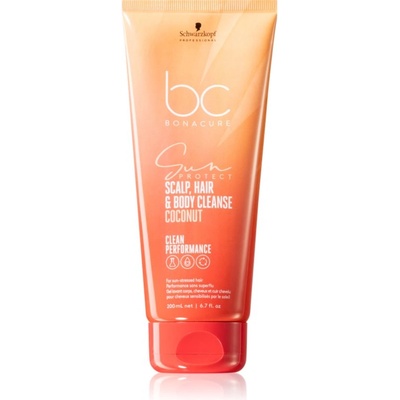 Schwarzkopf Professional BC Bonacure Sun Protect Scalp, Hair & Body Cleanse шампоан за коса и тяло 200ml