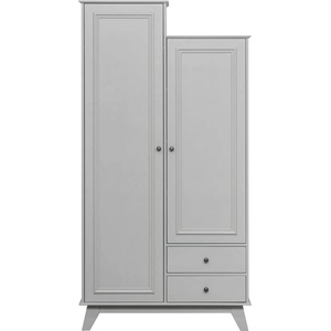 WOOOD Светлосив детски гардероб от борова дървесина 98x190 cm Lily - WOOOD (340818-G)