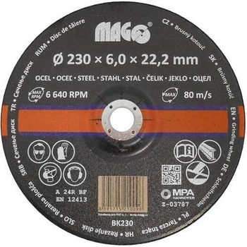Magg Kotouč brusný 230 x 6 x 22,2 mm BK230