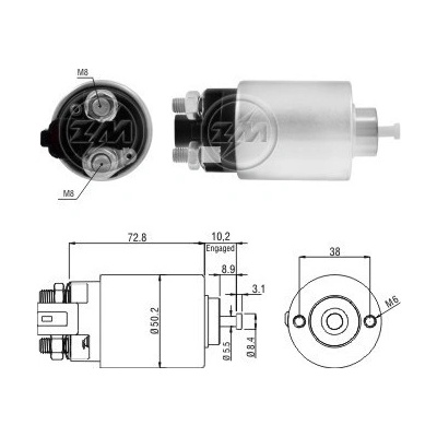 Spínač startéru Hyundai 36100-23070