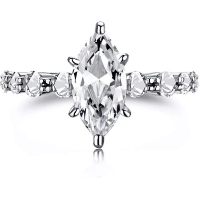 Silenti Jewelry Сребърен пръстен "Маркиз" - 8 - 57мм (18.1мм диам. )