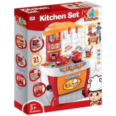 Buba - Little Chef детска кухня червена 008-801А