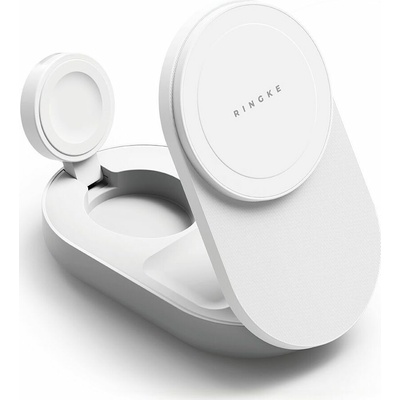 RINGKE 3in1 magnetická MagSafe skladacia 25W Qi2.2 biela (8800328816565)