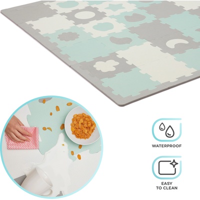 KinderKraft LUNO SHAPES мек пъзел мента KPLUSHMIN (KPLUSHMIN)