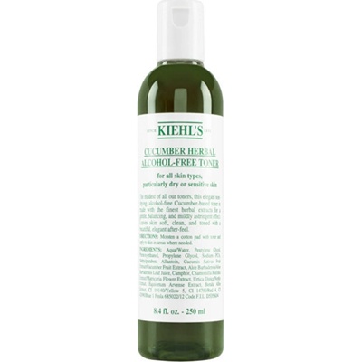 Kiehl's Okurková pleťová voda bez alkoholu Cucumber Herbal Alcohol-Free Toner (pro suchou až citlivou pleť) 250 ml