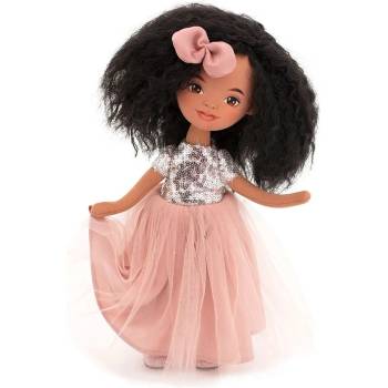 Orange Toys Мека кукла Orange Toys Sweet Sisters - Тина с розова рокля на пайети, 32 cm (SS05-05)