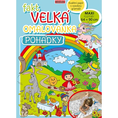 Omalovánka Fakt velká 90x64cm, pohádky