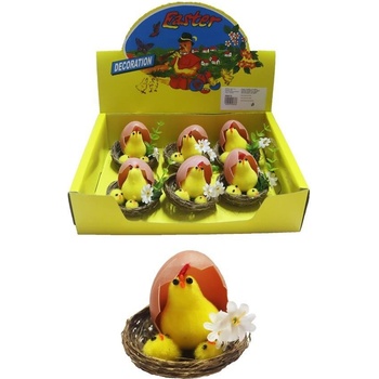 Veľkonočný box sliepočka a kuriatka, 6 ks X7656