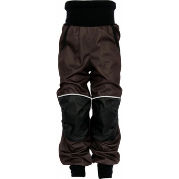 Crawler Softshellové kalhoty tenké dětské Hnědé