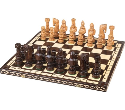 Drevené šachy Caesar stredná