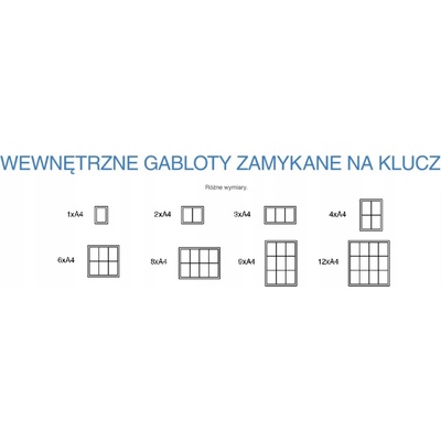 Informační vitrína Grapa Systems, magnetická hliníková