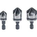 BGS technic Комплект конусни зенкери hss 12-16-19мм; bgs technic 70052
