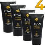  4 x Titan gel - Титан гел платинум за уголемяване на пениса