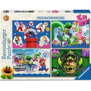 Ravensburger - Puzzle 4x100 Super Mario - 100 piese