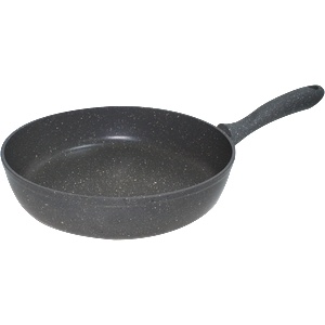 Haschever HR-GRANITE-СИВО-Дълбок тиган Ø24xh5.5cm (ETVDGR0024008) (0189231)