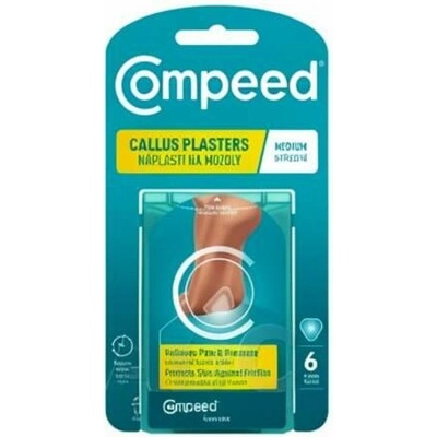Compeed NÁPLASŤ na mozole STREDNÁ hydrokoloidná 6 ks
