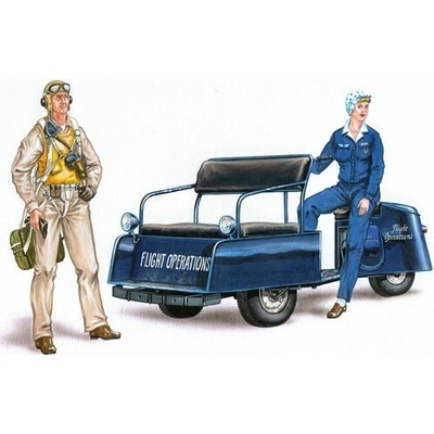 Plus Model U.S. Scooter with crew 1:48