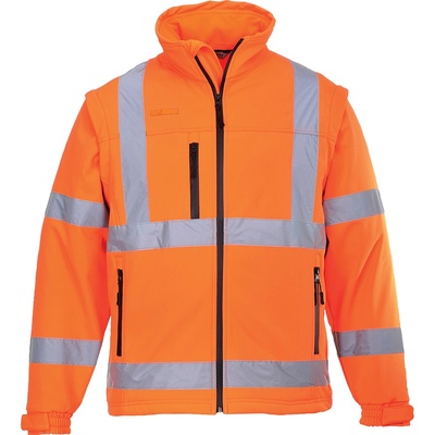 Portwest hi-vis s428 / Светлоотразително софтшел яке (3l) 2в1 - hv оранжево s (s428orrs)