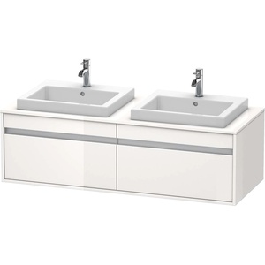 Duravit Ketho - Шкафче за умивалник 43x140x55 см, 2 чекмеджета, лъскаво бяло KT6797B2222 (KT6797B2222)