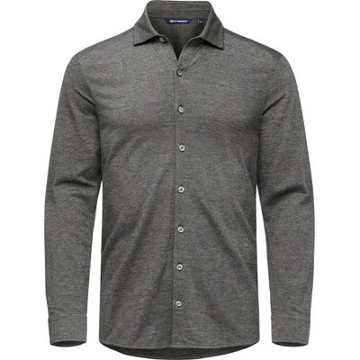 Cutter & Buck Košile Advantage Shirt Men dlouhý rukáv pánská COT68241002102-anthracite Melír antracit