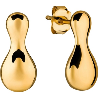 Olivie Strieborné náušnice KVAPKA GOLD 9475