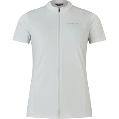 Endura Дамска фланелка с къс ръкав за колоездене Endura Women's Loop S/S Zipped Jersey Cycling jersey - Mains Grey (156-2445-0214)
