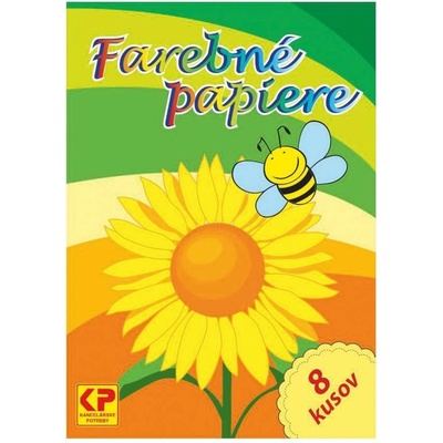 Farebný papier A4 8 listov