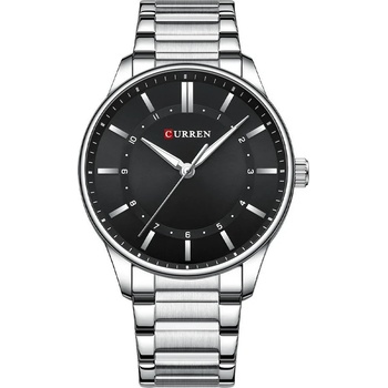 Curren Мъжки часовник Curren Yelt, Неръждаема стомана, Сребрист / Черен (CURREN-8430-SILVER-BLACK)