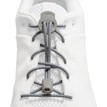 LOCK LACES Шнурове за обувки, хладно сиво (LL935)