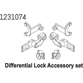 Absima 1231074 Diff-Lock Accessory Set CR4.4