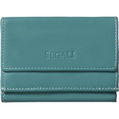 Segali Dámská malá kožená peněženka SG 21756 emerald