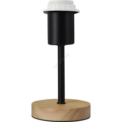 Brilagi - Настолна лампа NUBILA WOOD 1xE27/25W/230V дъб/черен (BG1567)
