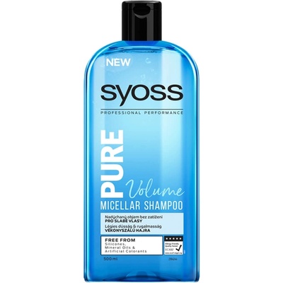 Syoss Pure Volume šampón pre slabé vlasy 500 ml