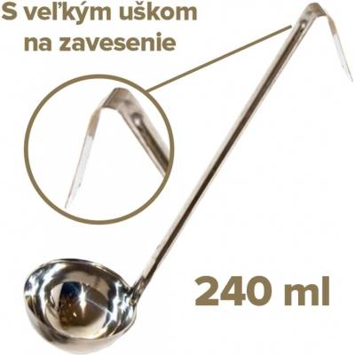 Naberačka kuchynská nerez 240 ml/10,2 cm dĺžka 37 cm WW