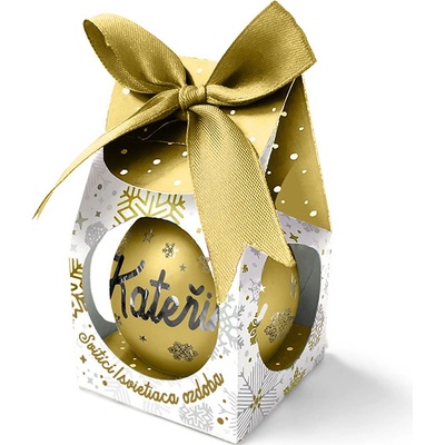 Nekupto Vánoční koule se jménem Kateřina svítící skleněná 5,8 cm – Zboží Dáma