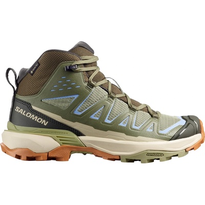 Salomon Дамски туристически обувки Salomon Women's X Ultra 360 Edge Mid GTX Walking boots - Tea / Deep Lichen Green / Brunnera Blue - размер 38 2/3 (EU) (119-0816-0715)