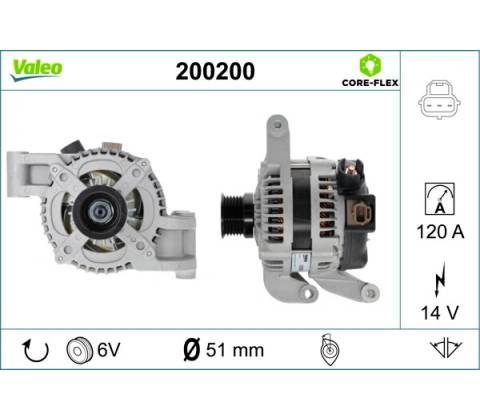 Alternátor VALEO 200200