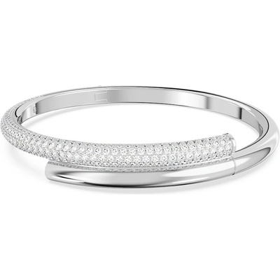 Swarovski Nadčasový pevný náramek se Swarovski krystaly Dextera 5674981 S 5,6 x 4,6 cm