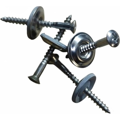 Klempířský nerezový vrut, 4,5x45, celonerez, A2, s EPDM podložkou, PZ, DIN 7995P