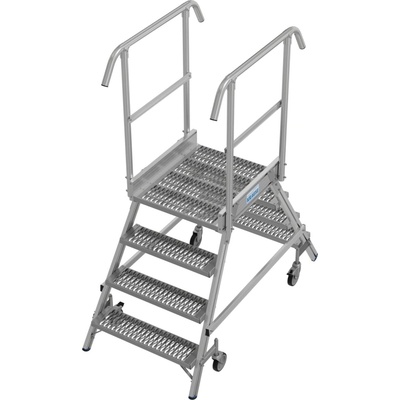 KRAUSE Мобилна платформена стълба с колела, двустранен достъп, R13 профилирана решетка Krause, 2x4 (07821324) (07821324)