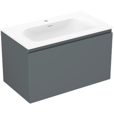 Mexen Orio баня шкаф 80 см с мивка Vela, 1 чекмедже, графит мат/бял мат - 91A10-08047-1-BF66-W23M01 (91A10-08047-1-BF66-W23M01)